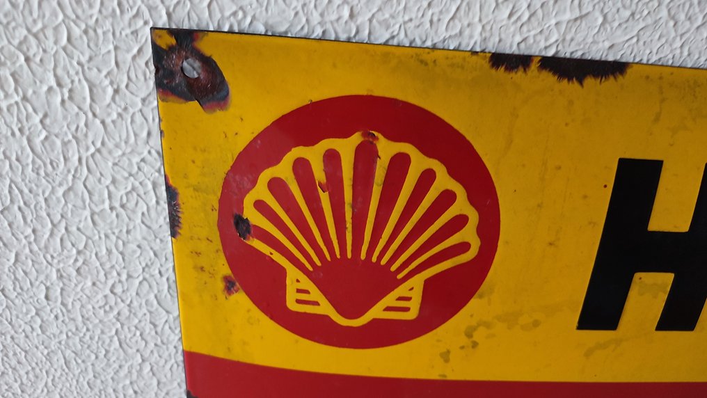 Plaque émaillée - SHELL